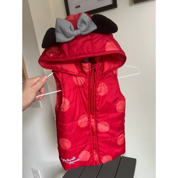 Girls toddler 4t Minnie Mouse Disney junior puffer jacket - Picture 1 of 8
